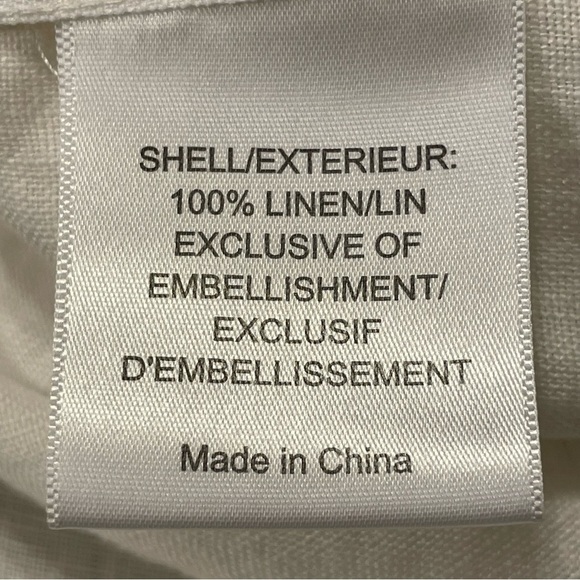 TORY BURCH Embellished Linen Tunic - Picture 7 of 8